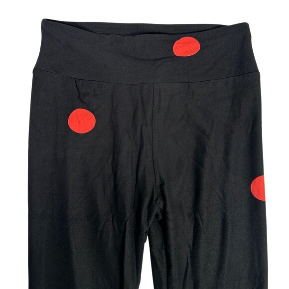 LuLaRoe Black Red Polka Dot Ladybug Costume Butter Soft New Leggings One Size OS - Picture 2 of 5